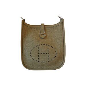 Hermes Taurillon Clemence Evelyne TPM Beige Marfa